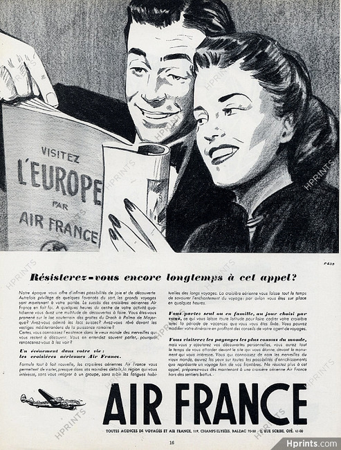 Air France 1949 Europe