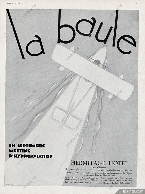 Hermitage Hôtel 1929 La Baule, Hydroaviation