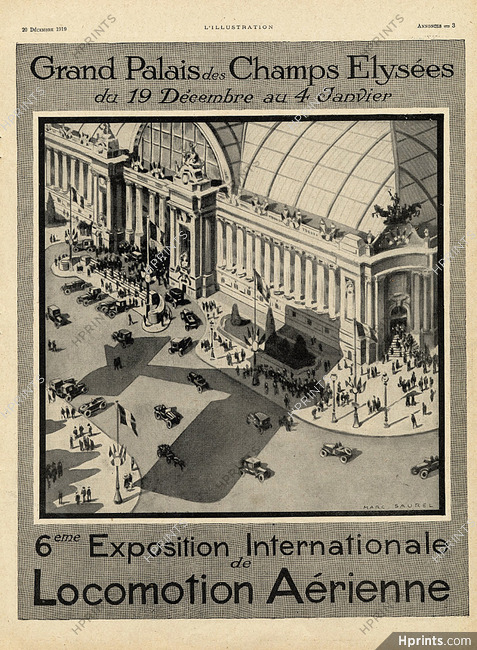 Exposition de Locomotion Aérienne 1919 Grand Palais, Airplane, Marc Saurel