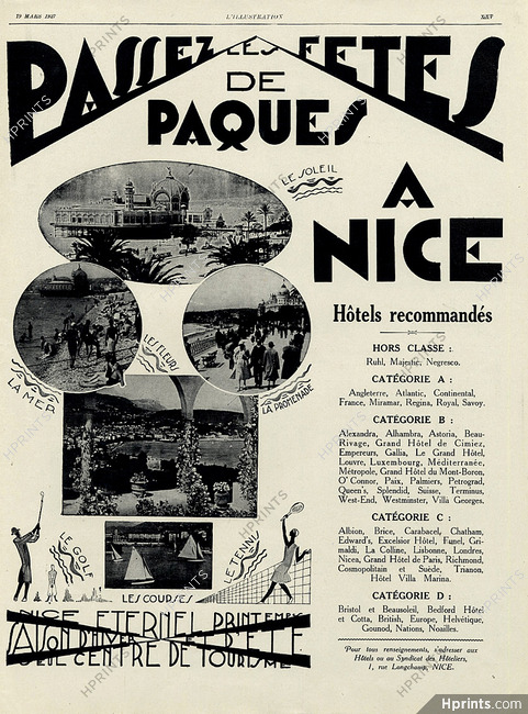 Nice 1927 Pâques