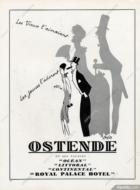 Ostende (City) 1929 Don, Royal Palace Hotel