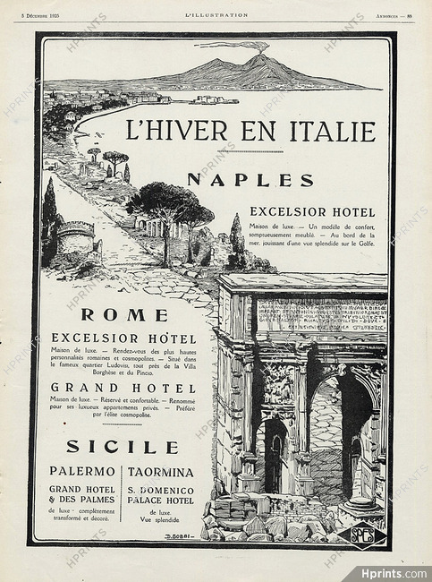 Italia 1925 Rome, Sicile, Gobbi