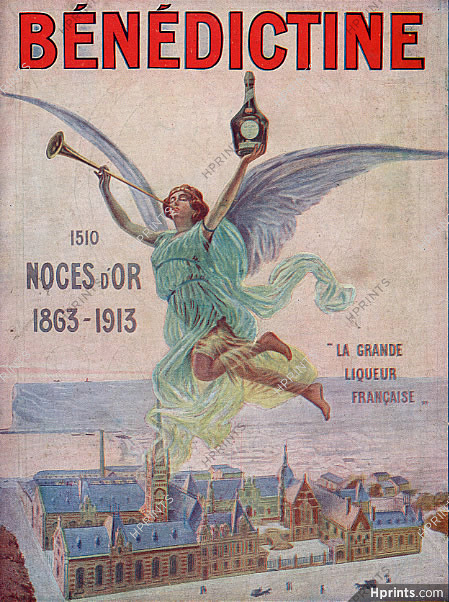 Bénédictine 1913 Abbaye de Fécamp