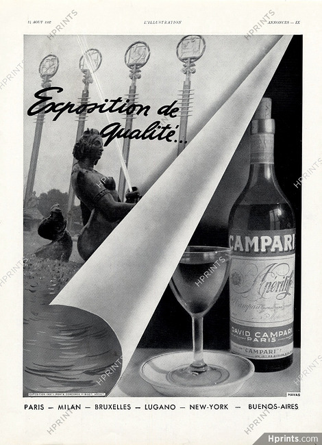 Campari 1937 Exposition
