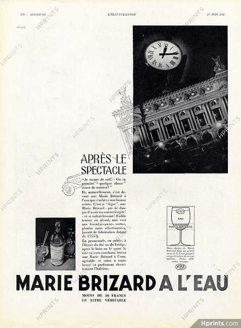 Marie Brizard 1935 Opéra Garnier