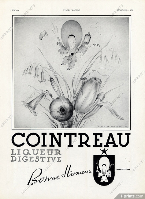 Cointreau 1940 Pierrot Jean Adrien Mercier
