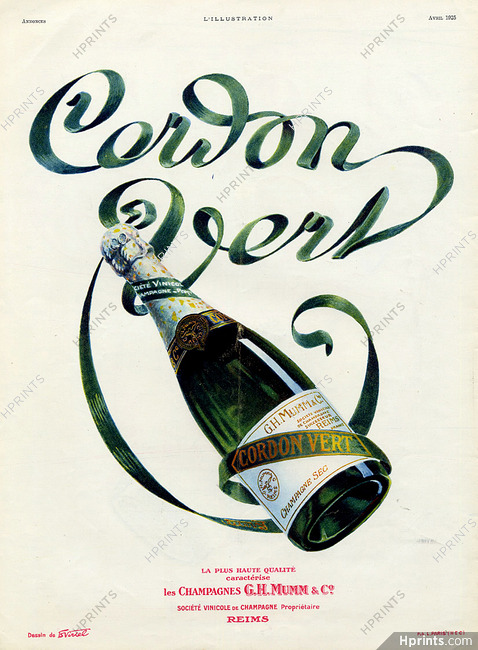 Mumm (Champain) 1925 Cordon Vert, Virtel