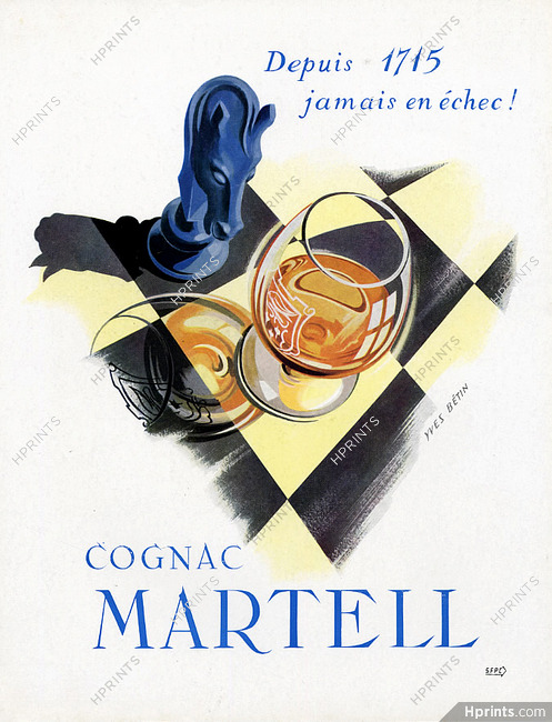 Martell (Cognac) 1954 Yves Bétin