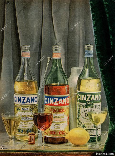 Cinzano 1954 Photo Draeger
