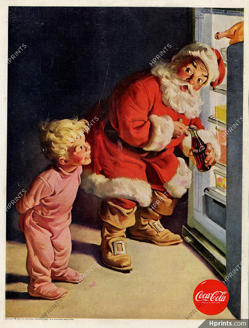 Coca-Cola 1959 Santa Christmas