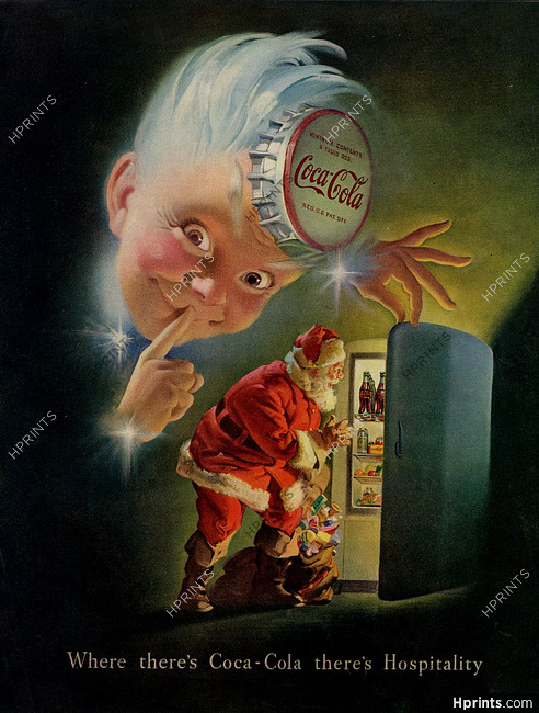 Coca-Cola 1948 Santa Christmas