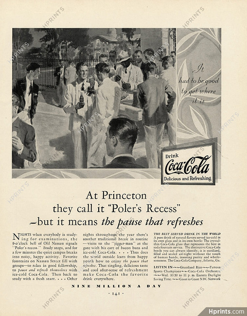 Coca-Cola 1930 At Princeton