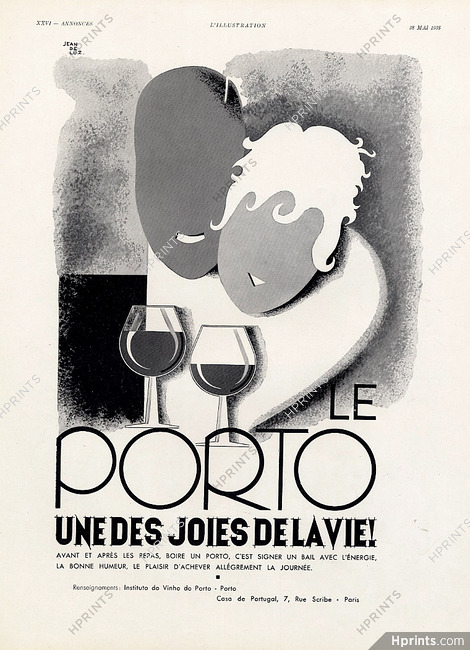 Porto 1938 Wine of Portugal, Jean de Luz