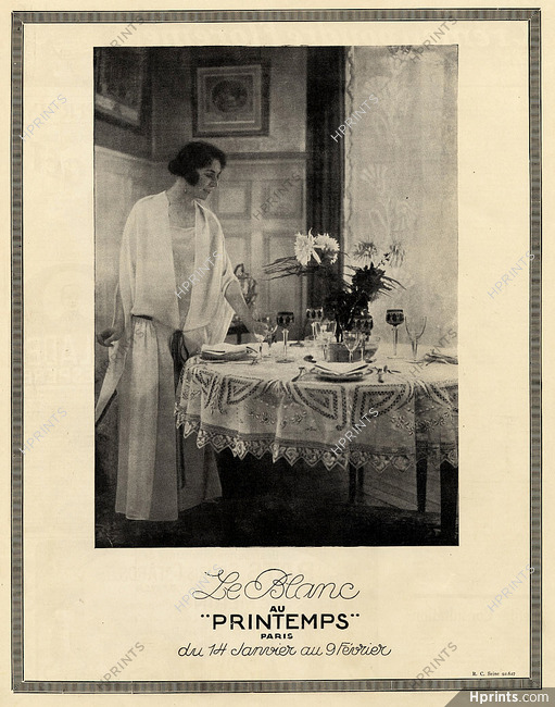 Au Printemps 1924 Le Blanc, Linen