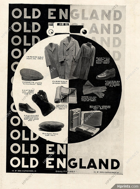 Old England 1930 Fashion for Man