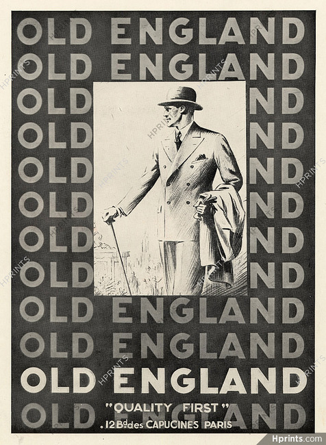 Old England 1930 Men's Clothing