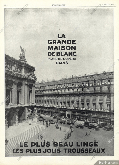 La Grande Maison de Blanc 1926 Opéra