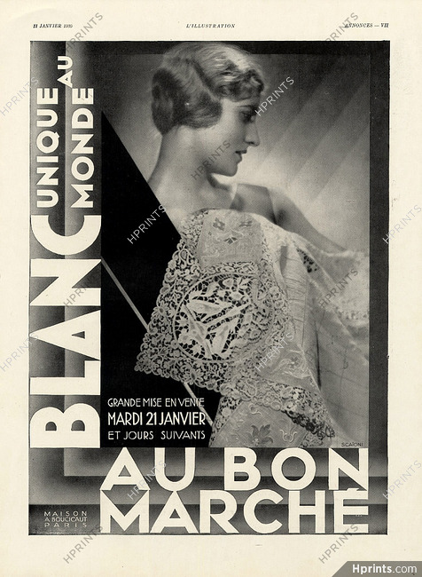 Au Bon Marché 1930 Graphic