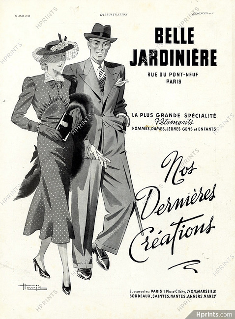 Belle Jardinière 1938 Marcel Hemjic