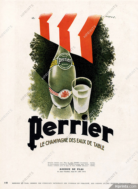 Perrier (Water) 1947 Novo