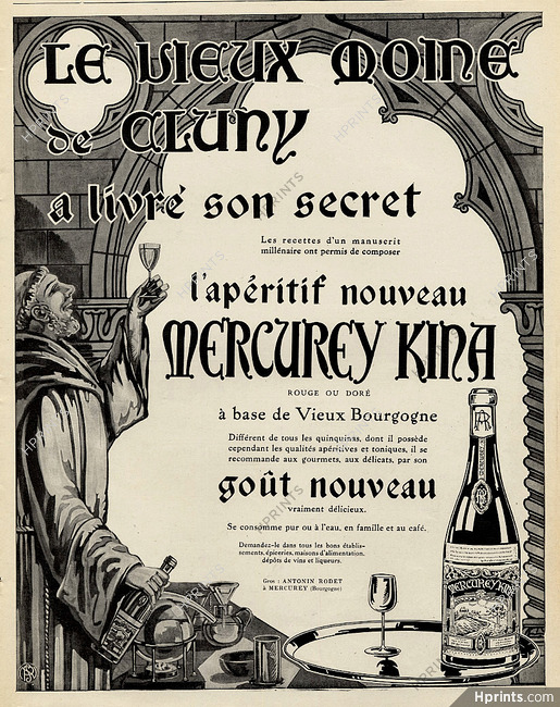 Mercurey Kina 1926 Moine de Cluny