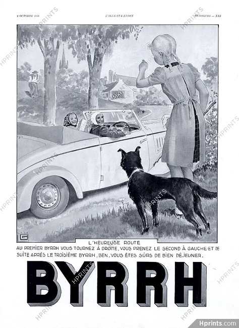 Byrrh 1938 L'heureuse route, Léonnec