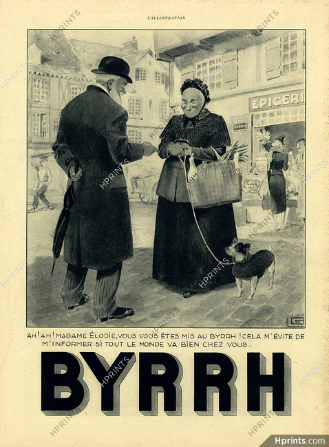 Byrrh 1938 Madame Elodie, Léonnec