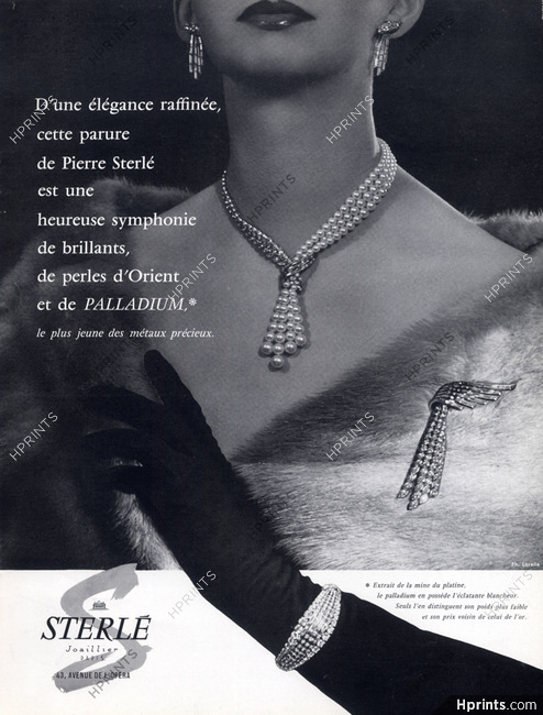 Sterlé (Jewels) 1957 Set of Jewels, Photo Lucien Lorelle