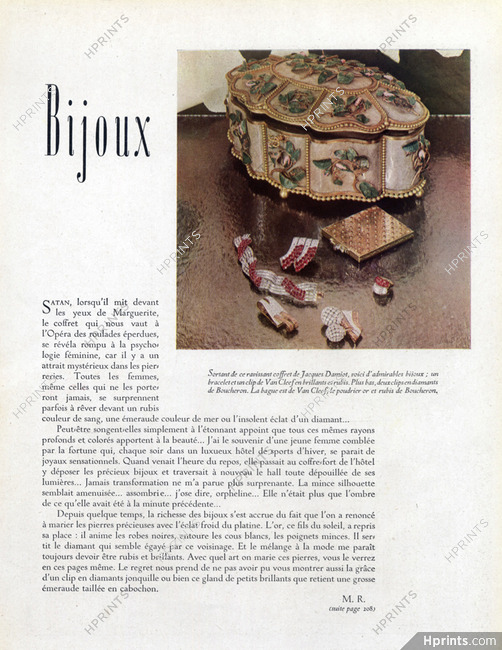 Bijoux, 1946 Van Cleef & Arpels Clips & Powder