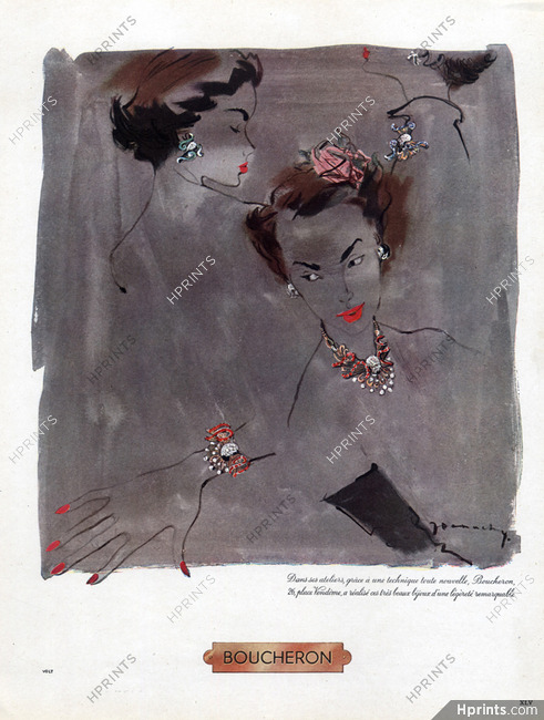 Boucheron 1949 Set of Jewels, Jacques Demachy