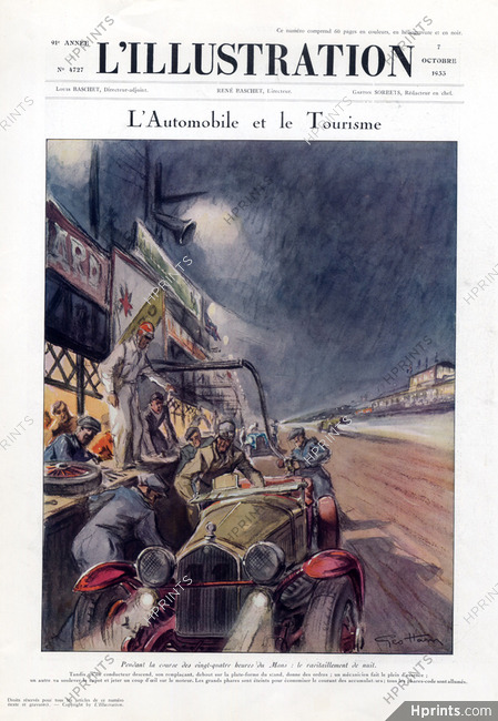 Ce qu'est une course de vingt-quatre heures, 1933 - Geo Ham Racing Driver 24 Heures du Mans, Text by Gabriel Hanot, 4 pages