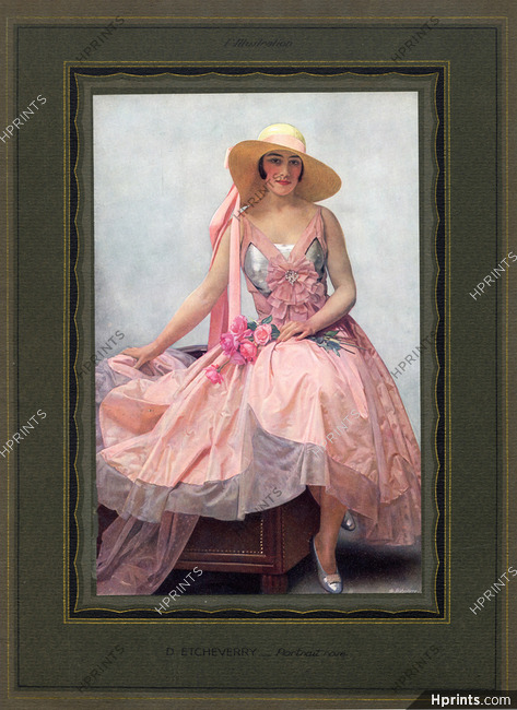 D. Etcheverry 1928 Portrait Rose, Elegant