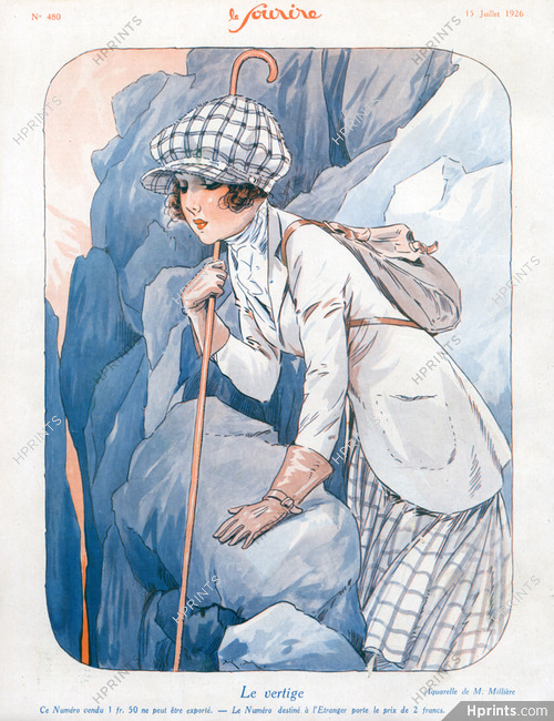 Maurice Millière 1926 Climber Attractive Girl