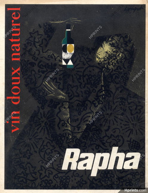 Saint-Raphaël (Drinks) 1959 Rapha Charles Loupot