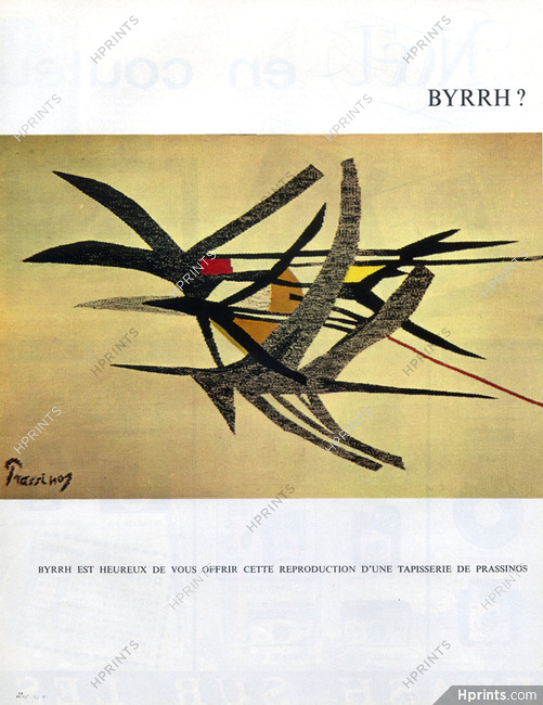 Byrrh (Tapisserie) 1963 Prassinos, Tapestry