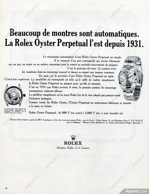 Rolex (Watches) 1966 Oyster Perpetual