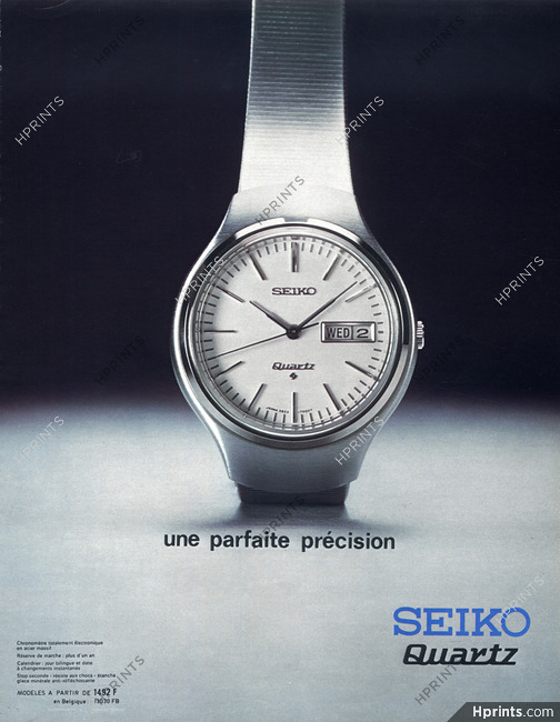 Seiko (Watches) 1973 Quartz, Ets K.Hattori & C°