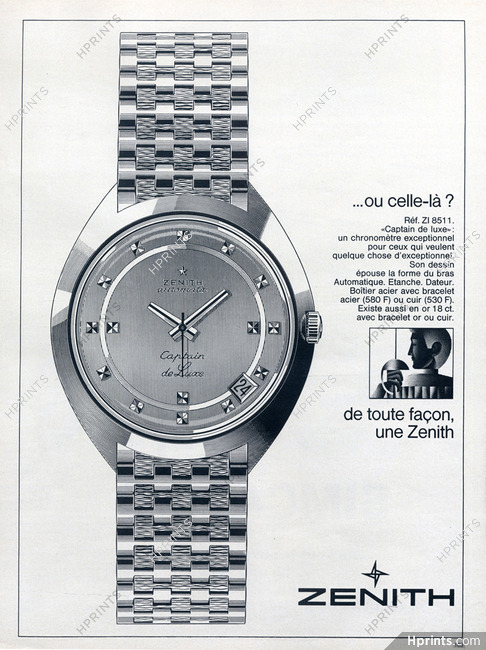 Zenith (Watches) 1967 Captain de Luxe, Automatic Réf 8511