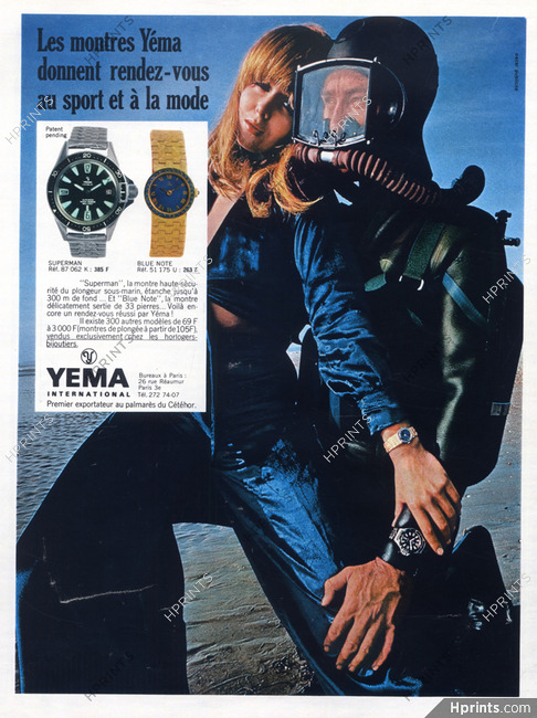 Yema (Watches) 1969 Models Superman & Blue Note
