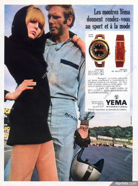 Yema (Watches) 1969 Models Meangraf & Amazone