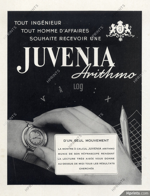 Juvenia (Watches) 1949 Arithmo