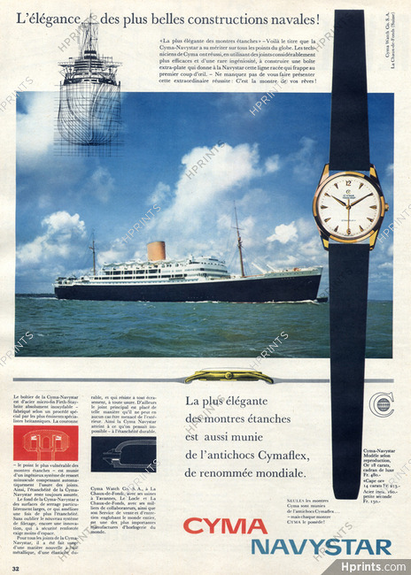 Cyma (Watches) 1957 Model Navystar