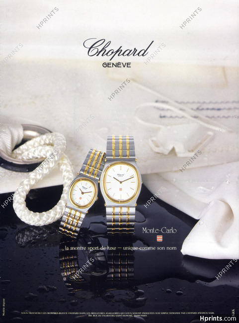 Chopard (Watches) 1986 Montre Sport de Luxe, Collection Monte-Carlo