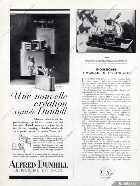 Alfred Dunhill (Lighter) 1929 Model Mondain