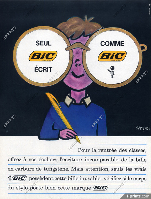 Bic (Pens) 1963 Savignac