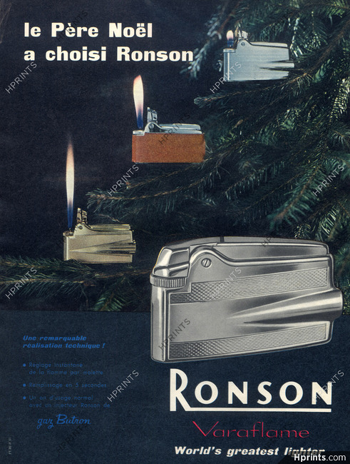 Ronson (Lighters) 1958 Model Varaflame