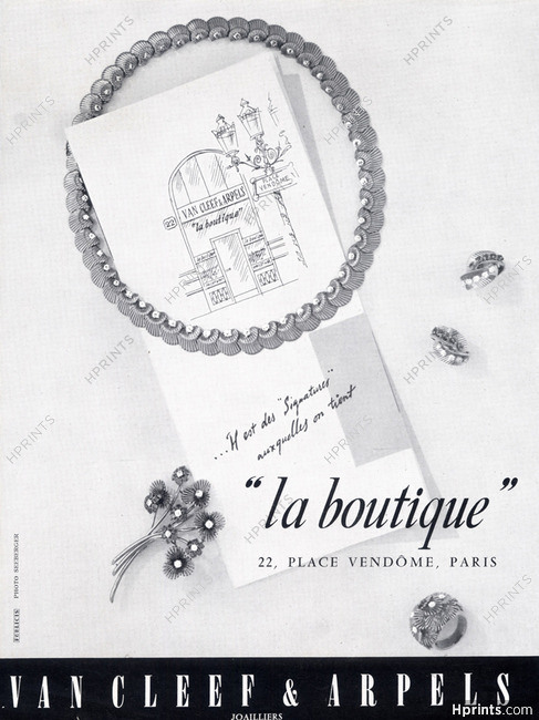 La Boutique Van Cleef & Arpels (Jewels) 1958 Shop, Store, Place Vendôme