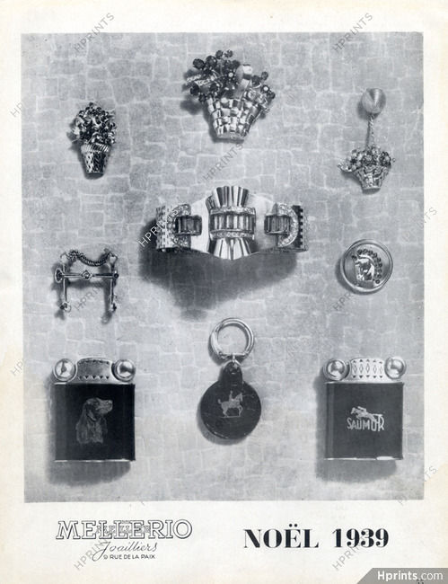 Mellerio dits Meller (Jewels) 1940 Brooch, Clip, Bracelet