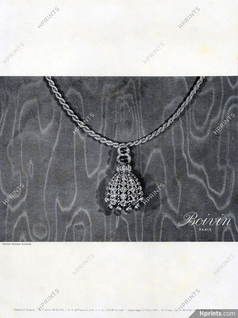 René Boivin (Jewels) 1947 Necklace