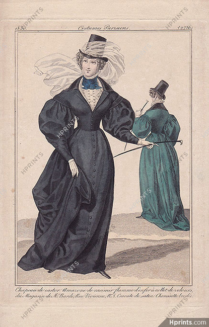 Le Journal des Dames et des Modes 1830 Costume Parisien N°2786